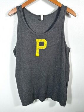 Canvas Grey Pittsburgh Pirates Baseball Tank Size Medium Casual Sportswear Comfy